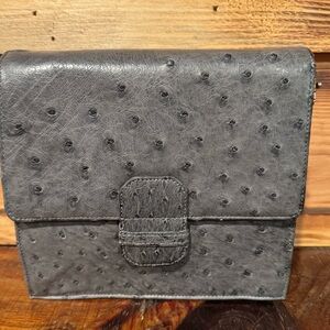 Vintage/New Genuine Ostrich Leather Cross Body